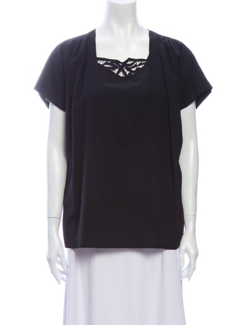 Gucci Vintage Silk Top Black