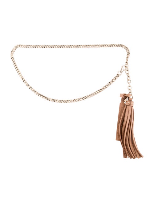 Gucci Tassel Chain-link Belt Gold