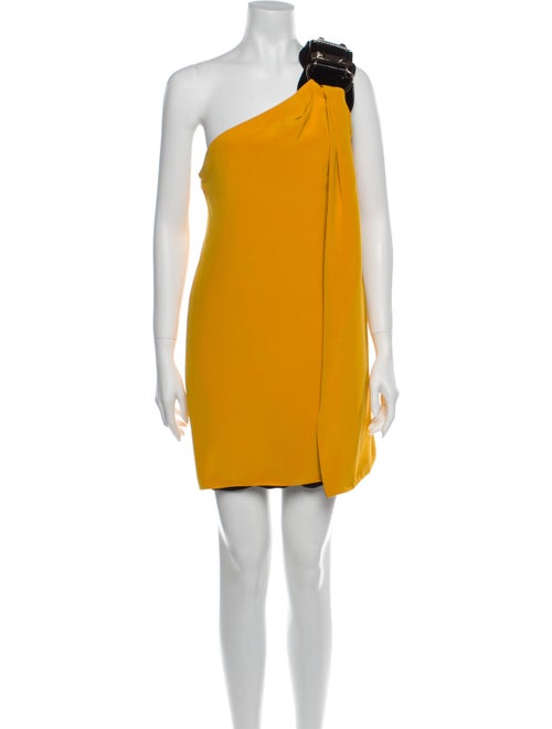Gucci Silk Mini Dress Yellow