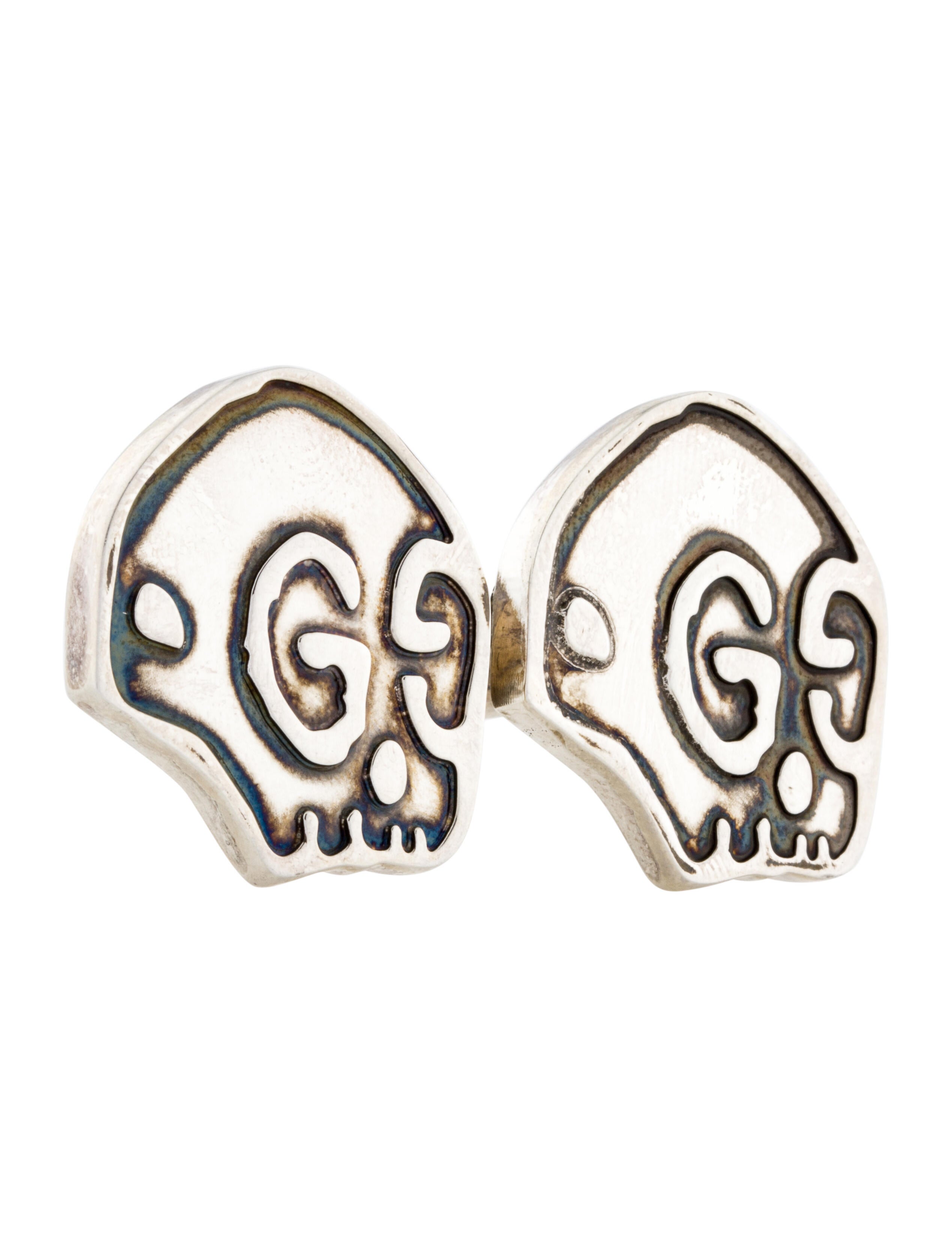 gucci silver skull ring