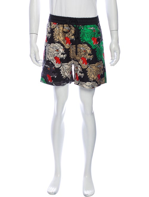 Gucci Silk Jogger Shorts Black