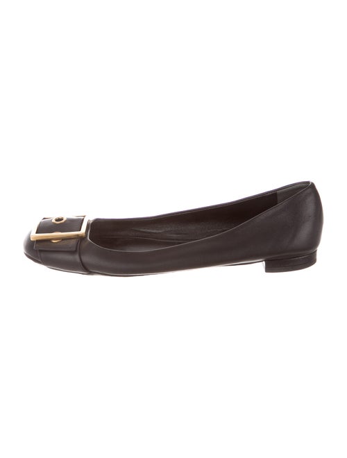 Gucci Leather Ballet Flats Black