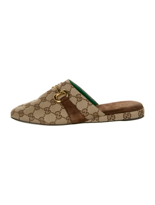 Gucci 2020 GG Canvas Mules Brown