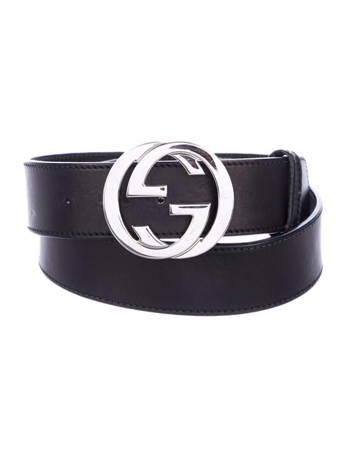 Gucci Leather GG Belt Black