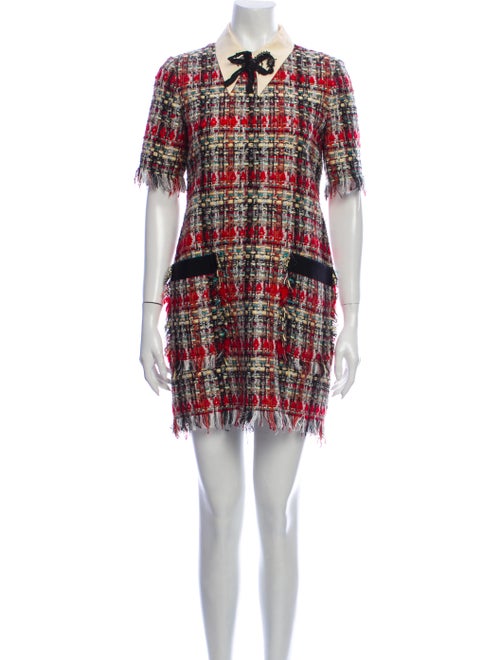 Gucci Plaid Print Mini Dress