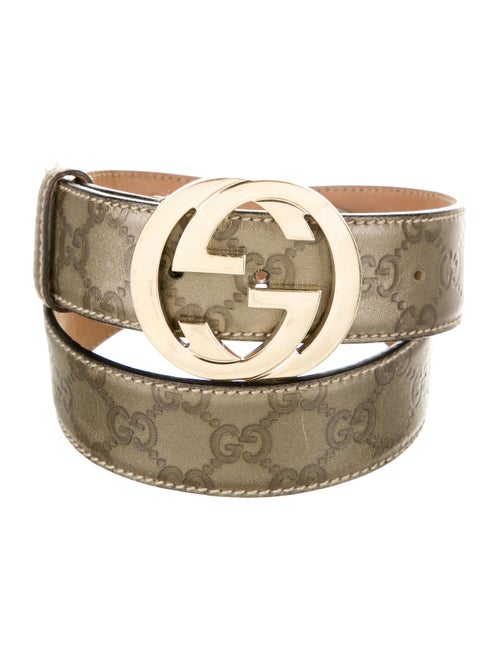 Gucci GG Signature Belt gold