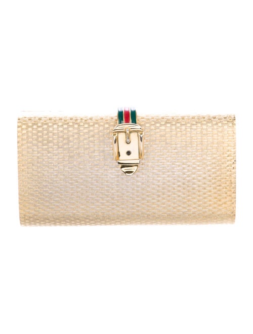 Gucci Vintage Box Clutch Metallic