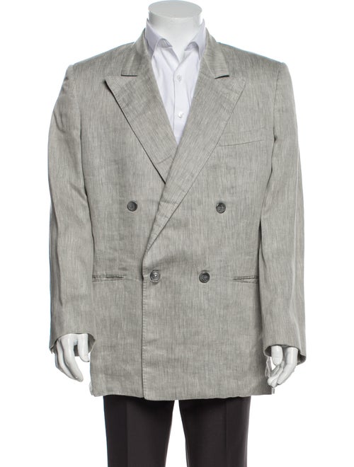 Gucci Vintage Linen Blazer Grey