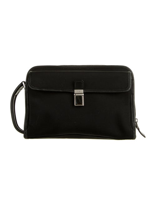 Gucci Nylon Wristlet Clutch Black