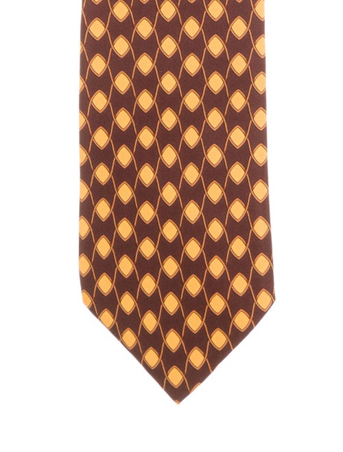 Gucci Printed Silk Tie brown