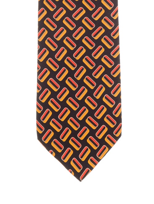 Gucci Printed Silk Tie black