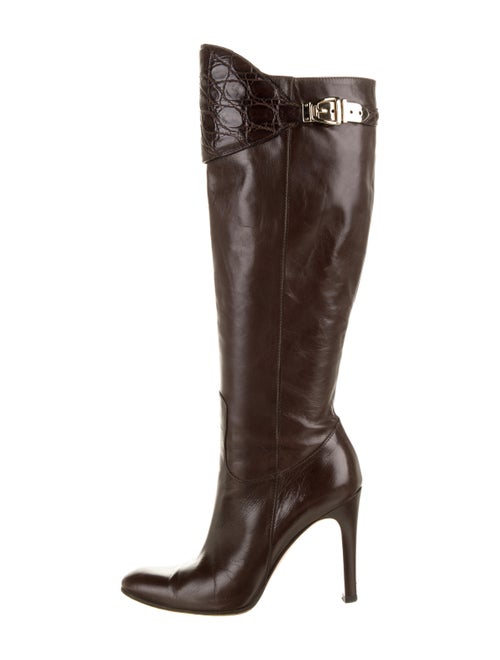 Gucci Leather Boots Brown