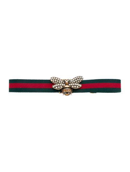 Gucci Bee Web Belt red