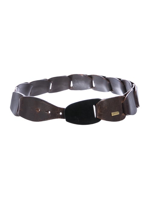 Gucci Vintage Leather Belt Brown