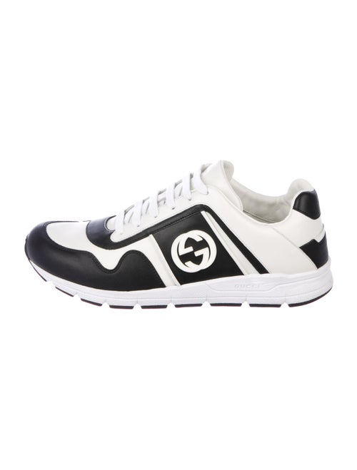 Gucci Leather Printed Sneakers White