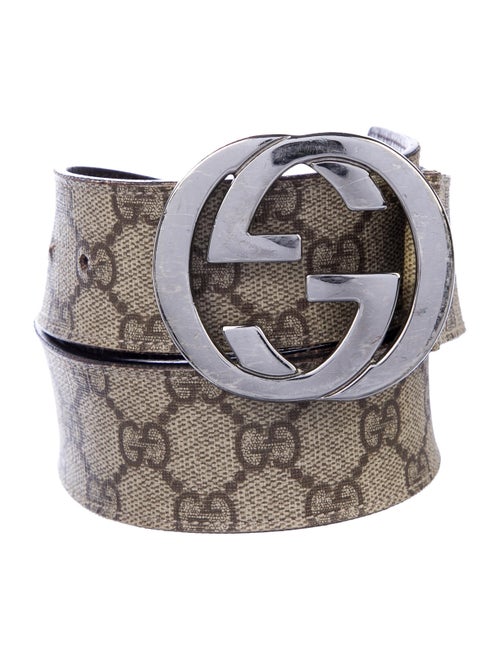 Gucci GG Supreme Belt beige