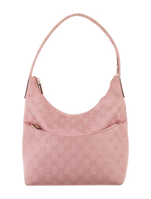 Gucci GG Canvas Shoulder Bag Pink