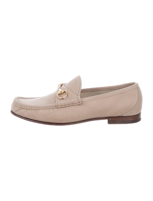 Gucci Horsebit Accent Nubuck Dress Loafers