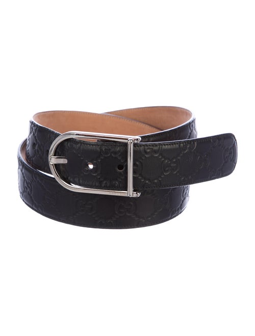 Gucci Signature GG Leather Belt black