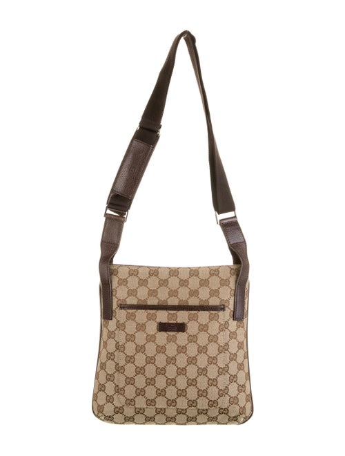 Gucci GG Canvas Messenger Bag tan