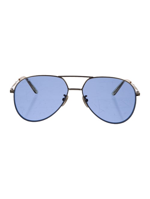 Gucci Aviator Tinted Sunglasses Gold