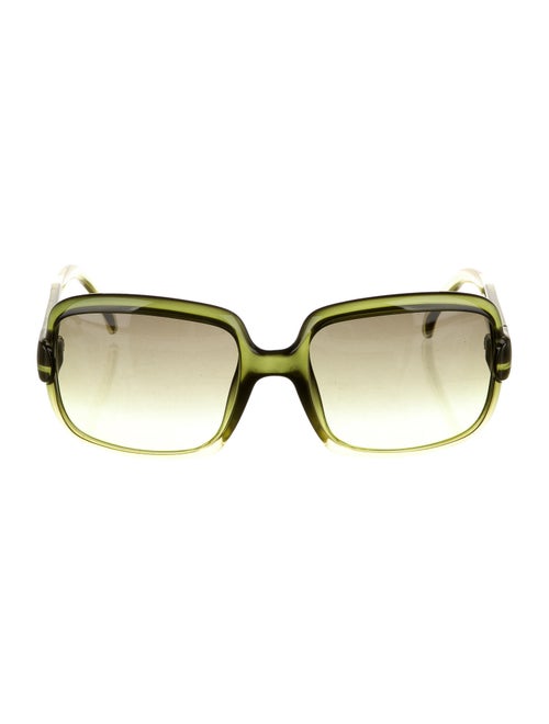 Gucci Gradient Square Sunglasses Green