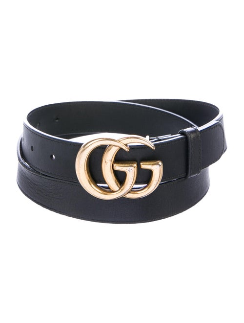 Gucci GG Leather Belt Black