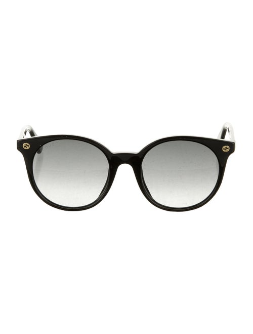 Gucci Tinted Round Sunglasses Black