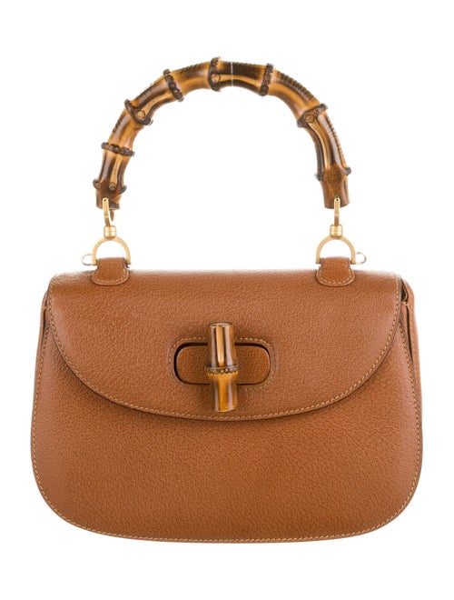 Gucci Vintage Bamboo Top Handle Bag Brown