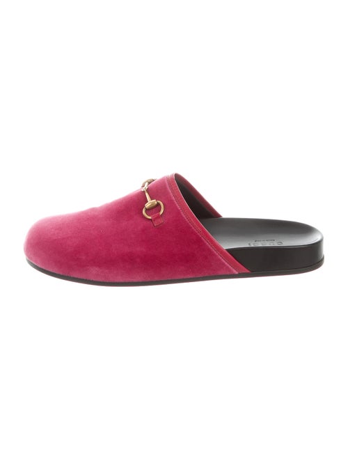 Gucci Horsebit Accent Mules Pink