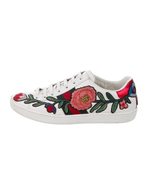 Gucci Ace Floral Sneakers White