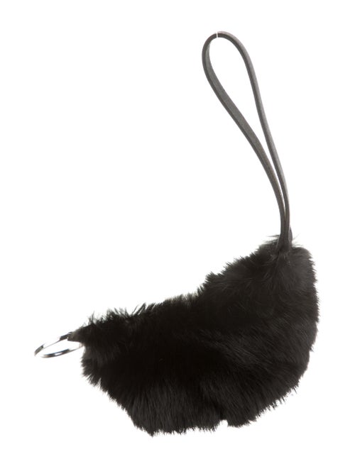 Gucci Rabbit Fur Wristlet Black