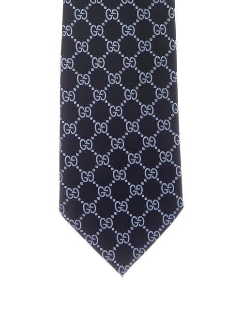 Gucci GG Silk Tie w/ Tags blue