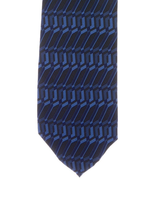 Gucci Silk Woven Tie blue