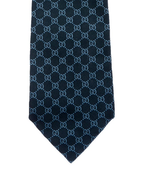 Gucci GG Silk Tie blue
