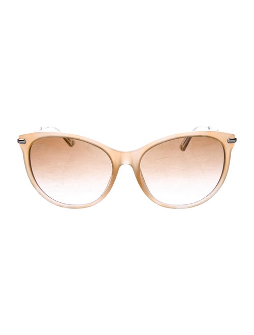 Gucci Round Gradient Sunglasses Tan