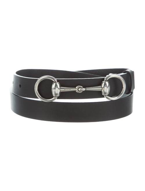 Gucci Leather Buckle Belt black