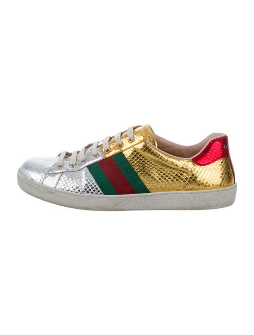 Gucci Ace Metallic Sneakers Metallic