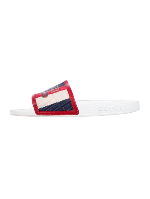 Gucci Printed Slides Red