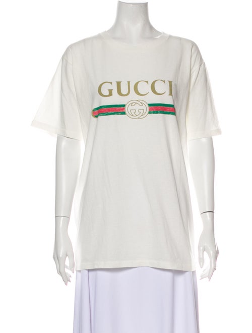 Gucci Graphic Print Crew Neck T-Shirt