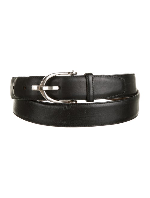 Gucci Leather Stirrup Belt black