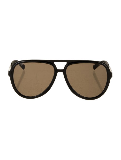 Gucci Tinted Aviator Sunglasses Black
