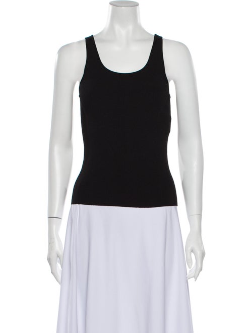Gucci Scoop Neck Sleeveless Top Black