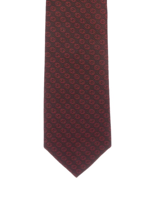 Gucci GG Silk Tie red