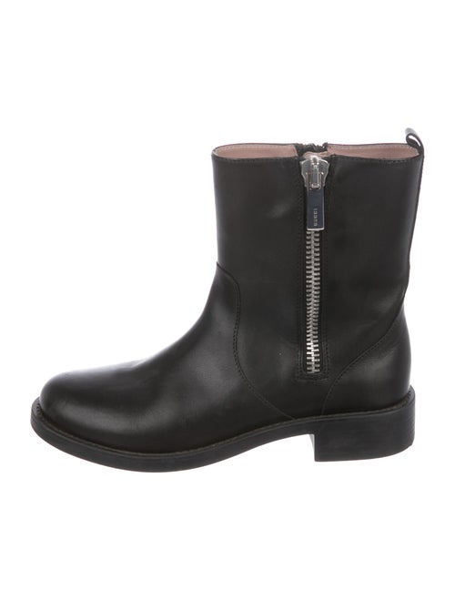Gucci Leather Ankle Boots Black