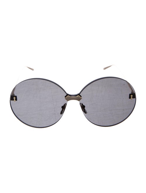 Gucci Rimless Round Sunglasses gold