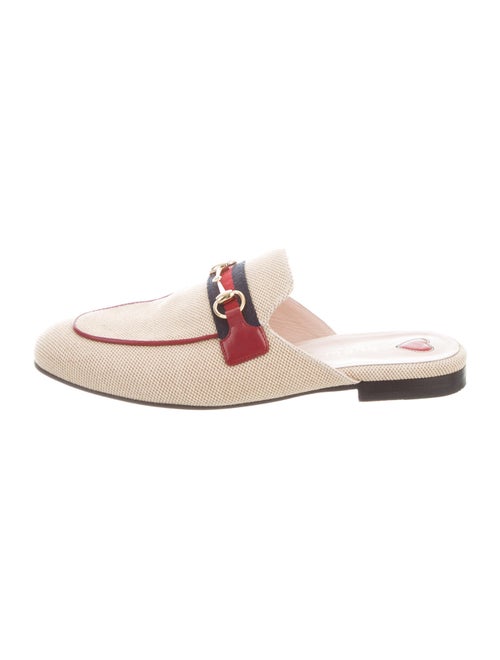 Gucci Princetown Web Accent Mules