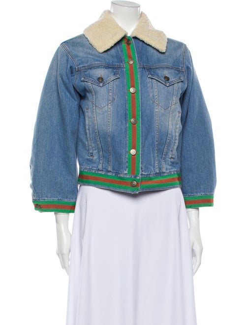 Gucci Striped Denim Jacket Denim