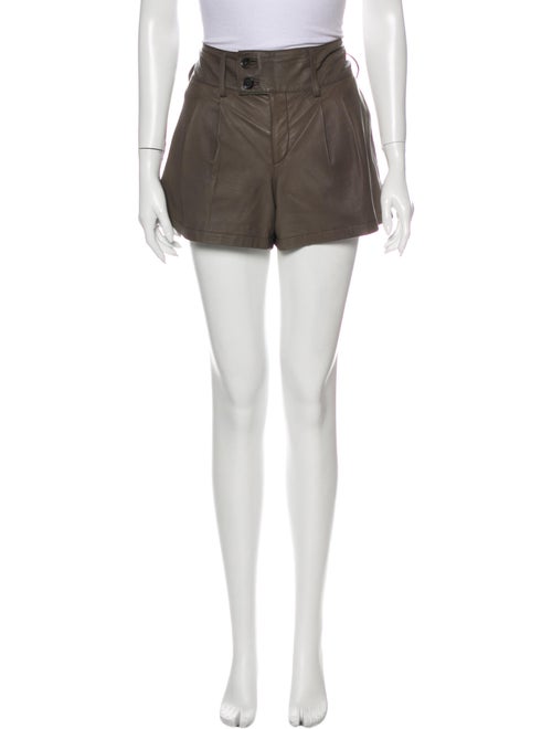Gucci Leather Mini Shorts