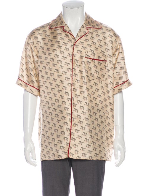 Gucci 2018 Invite Stamp Bowling Shirt